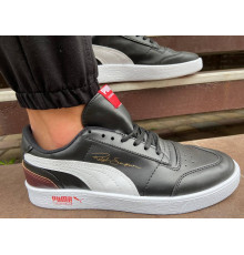 Чоловічі кеди Puma натуральна шкіра Чорний 40 см.
