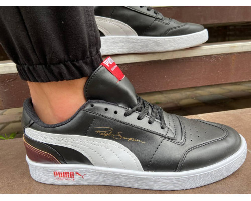 Чоловічі кеди Puma натуральна шкіра Чорний 40 см.