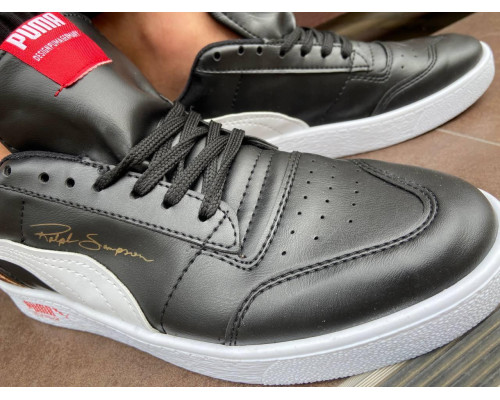 Чоловічі кеди Puma натуральна шкіра Чорний 40 см.