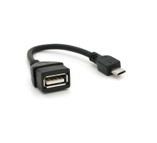 Кабель USB 2.0 AF/Micro-B OTG, 0.1m