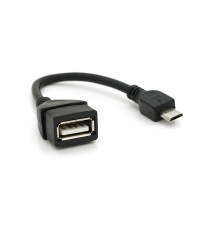 Кабель USB 2.0 AF/Micro-B OTG, 0.1m