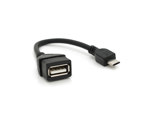 Кабель USB 2.0 AF/Micro-B OTG, 0.1m