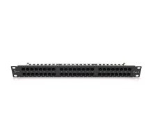 Патч-панель Ritar 48 портiв UTP DUAL кат 6 19 "1U НЕ екранована чорна Q10 Патч-панель Ritar 48 портiв UTP DUAL кат 6 19 "1U НЕ екранована чорна Q10