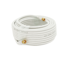 Патчкорд коаксіальний RG6 TV-50WH, gold connector RG59, 15m