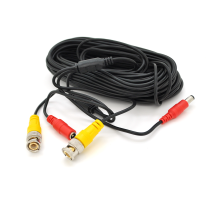 Патчкорд комбінований коаксіальний + живлення BNC + DC 18,3m, чорний, Q100