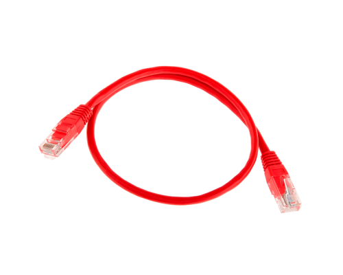 Патч-корд литий RITAR, UTP, RJ45, Cat.5e, 0,3m, червоний, Cu (мідь)