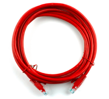 Патч-корд литий RITAR, UTP, RJ45, Cat.5e, 30m, червоний, Cu (мідь)