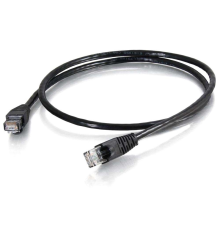 Патч-корд литий RITAR, CCA, UTP, RJ45, Cat.5e, 1m, чорний Q750