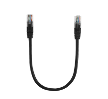 Патч-корд литий RITAR, UTP, RJ45, Cat.6, 0.5m, чорний, Cu (мідь)