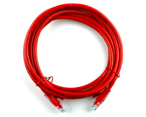 Патч-корд литий RITAR, UTP, RJ45, Cat.5e, 1,5m, червоний, Cu (мідь)