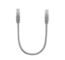 Патч-корд литий RITAR, CCA, UTP, RJ45, Cat.5e, 0,3m, сірий Q710