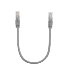 Патч-корд литий RITAR, CCA, UTP, RJ45, Cat.5e, 0,3m, сірий Q710