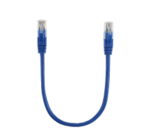 Патч-корд литий RITAR, UTP, RJ45, Cat.5e, 0,3m, синій, Cu (мідь)