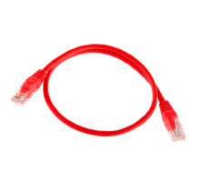 Патч-корд литий RITAR, UTP, RJ45, Cat.5e, 1m, червоний, Cu (мідь)