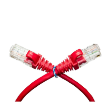 Патч-корд литий RITAR, CCA, UTP, RJ45, Cat.5e, 0,3m, червоний Q1000