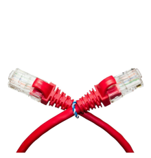 Патч-корд литий RITAR, CCA, UTP, RJ45, Cat.5e, 0,3m, червоний Q1000