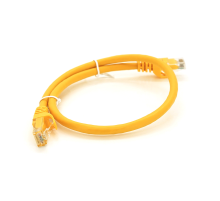 Патч-корд литий RITAR, UTP, RJ45, Cat.6, 0.5m, жовтий, Cu (мідь)