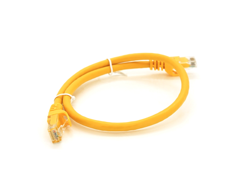 Патч-корд литий RITAR, UTP, RJ45, Cat.6, 0.5m, жовтий, Cu (мідь)