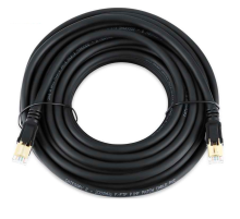 Патч-корд литий VEGGIEG, CCA, SSTP, RJ45, Cat.8, 20m, чорний