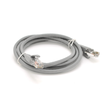 Патч-корд литий VEGGIEG, CCA, UTP, RJ45, Cat.5e, 2m, сірий