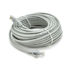 Патч-корд литий VEGGIEG, CCA, UTP, RJ45, Cat.5e, 15m, сірий