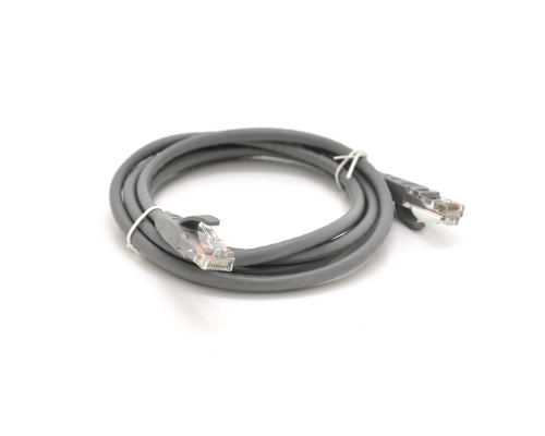 Патч-корд литий VEGGIEG, CCA, UTP, RJ45, Cat.5e, 1.5m, сірий