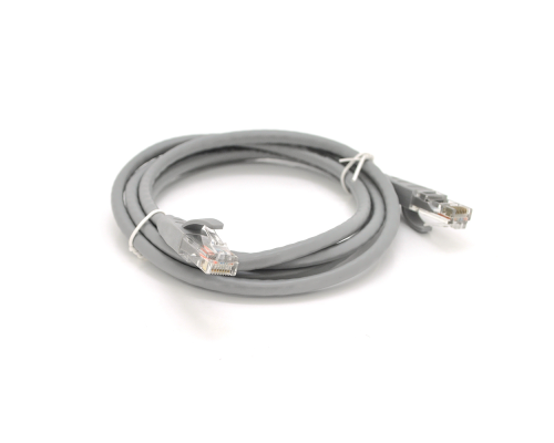 Патч-корд литий VEGGIEG, CCA, UTP, RJ45, Cat.5e, 3m, сірий
