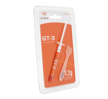 Паста термопровідна PCcooler GT3 1.2g, шприц, Grey, >9.8,0W/m-K, <0.006°C-in²/W, -50°≈180°, В'язкість -85K cPs, Box Паста термопровідна PCcooler GT3 1.2g, шприц, Grey, >9.8,0W/m-K, <0.006°C-in²/W, -50°≈180°, В'язкість -85K cPs, Box