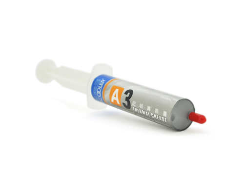 Паста термопровідна PCcooler A3 30g, шприц, Grey,> 5.5,0W / m-K, <0.006 ° C-in² / W, -50 ° ≈180 °, В'язкість -85K cPs, блістер Q10
