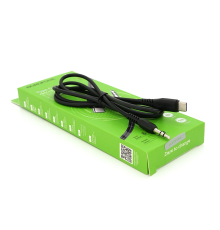 Кабель Borofone BL8 Jack 3.5mm(M) =>Type-C(M), 1м, Black, Box