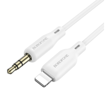 Кабель Borofone BL18 DC3.5 (тато) => Lighting (тато), круглий, 1м, White, Box