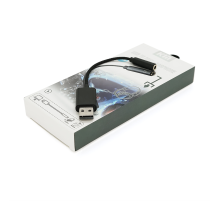 Перехідник для навушників KIN KY-210 USB2.0(M)-Jack3.5(F), Black, Box