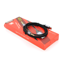 Перехідник KSC-427 Type-C(M) => Jack 3.5mm(M), 1м, Black/Silver, Box
