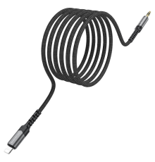 Кабель Borofone BL15 DC3.5 (тато) => Lighting (тато), круглий, 1м, Gray, Box