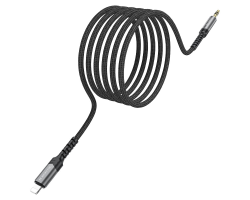 Кабель Borofone BL15 DC3.5 (тато) => Lighting (тато), круглий, 1м, Gray, Box Кабель Borofone BL15 DC3.5 (тато) => Lighting (тато), круглий, 1м, Gray, Box
