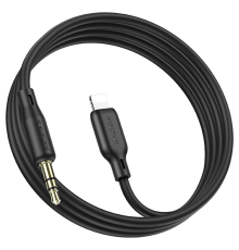 Кабель Borofone BL18 DC3.5 (тато) => Lighting (тато), круглий, 1м, Black, Box