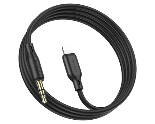 Кабель Borofone BL18 DC3.5 (тато) => Lighting (тато), круглий, 1м, Black, Box