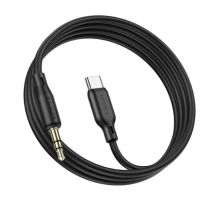 Кабель Borofone BL18 Jack 3.5mm(M) =>Type-C(M), 1м, Black, Box