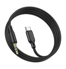 Кабель Borofone BL18 Jack 3.5mm(M) =>Type-C(M), 1м, Black, Box