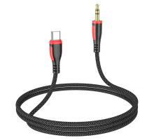 Кабель Borofone BL14 Jack 3.5mm(M) =>Type-C(M), 1м, Black, Box