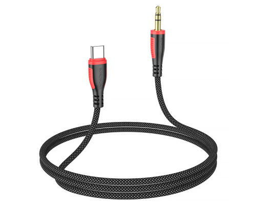 Кабель Borofone BL14 Jack 3.5mm(M) =>Type-C(M), 1м, Black, Box Кабель Borofone BL14 Jack 3.5mm(M) =>Type-C(M), 1м, Black, Box