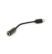 Кабель-перехідник KIN KY-222 Jack 3.5mm(F) => Type-C(M), 0.1м, Black, Box