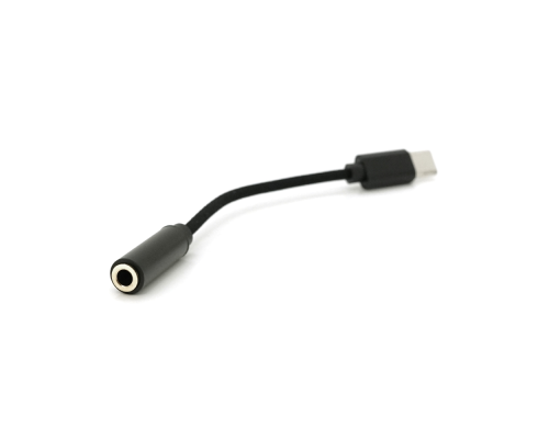 Кабель-перехідник KIN KY-222 Jack 3.5mm(F) => Type-C(M), 0.1м, Black, Box