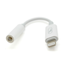 Перехідник Lighting(M) => Jack 3.5mm(F), 5см, White, Box