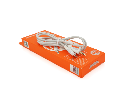 Кабель Borofone BL14 Jack 3.5mm(M) =>Type-C(M), 1м, White, Box