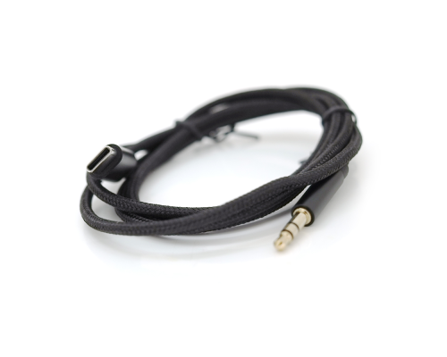 Перехідник Type-C(M) => Jack 3.5mm(M), 1м, Black, OEM