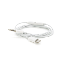 Кабель-перехідник MH021 Jack 3.5mm(M) => Lighting(M), 1м, White, Box
