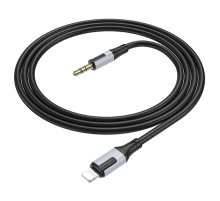 Кабель Borofone BL19 DC3.5 (тато) => Lighting (тато), круглий, 1м, Black, Box