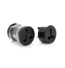 Перехідник на американкаєвророзетка 4 in 1, Black, BOX