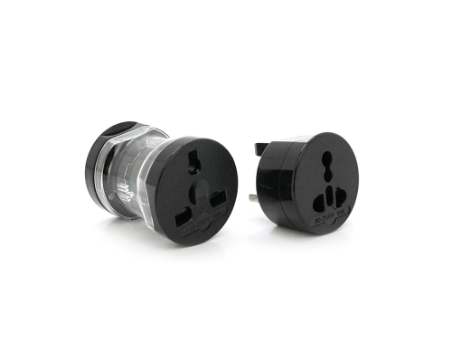 Перехідник на американкаєвророзетка 4 in 1, Black, BOX